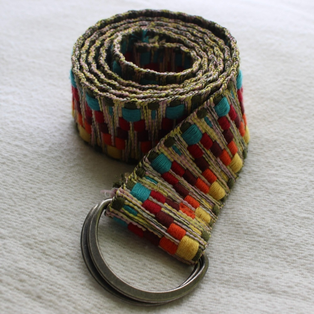 Woven Rainbow Belt